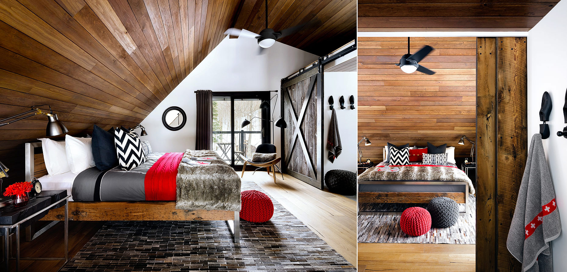 Colin and Justin Designed Cabin Bedroom