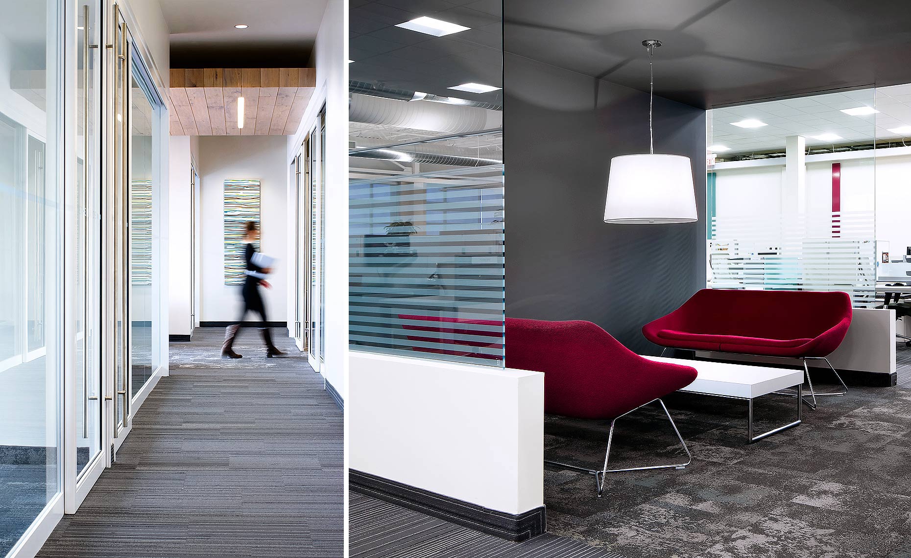 Corporate Office Corridor & Lounge
