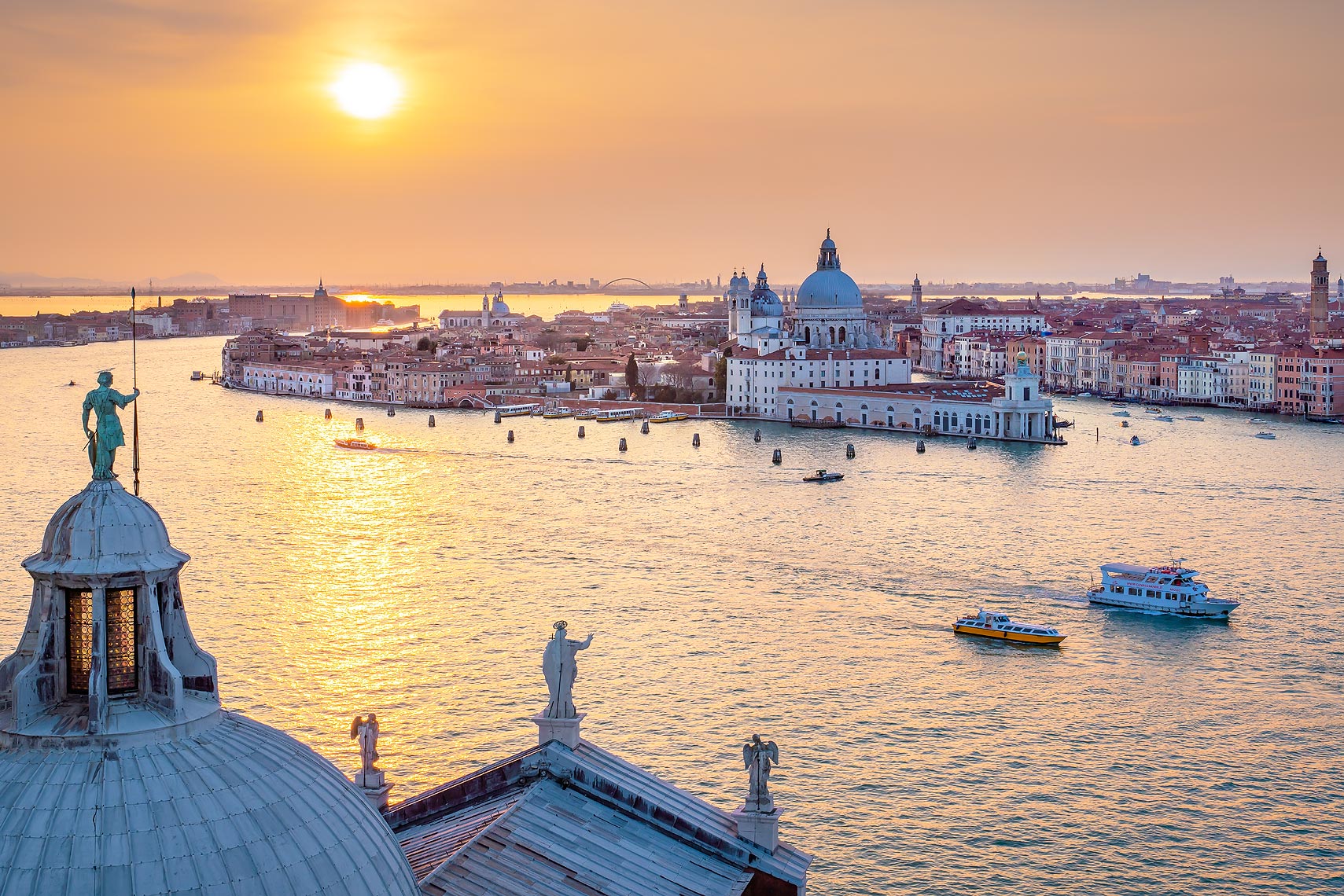 Venice, Italy as seen from San Giorgio