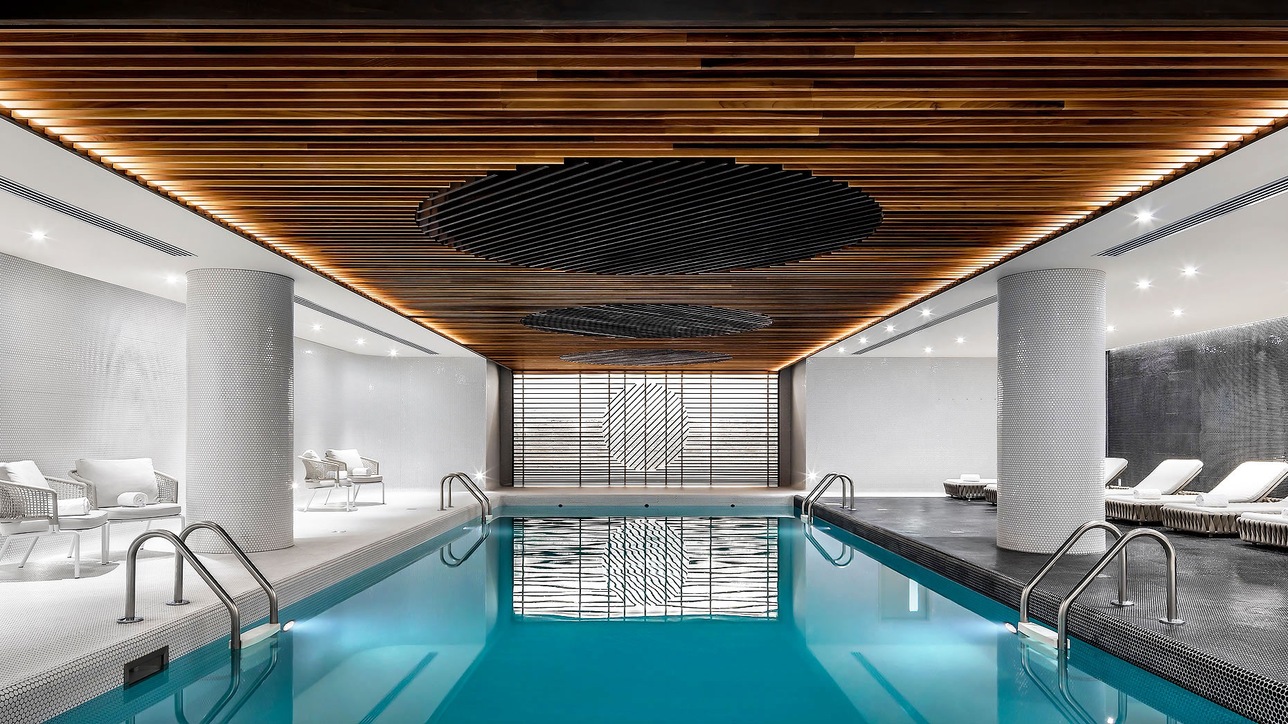 Fairmont Queen Elizabeth Hotel, Montreal, Pool - design by Sid Lee Architects