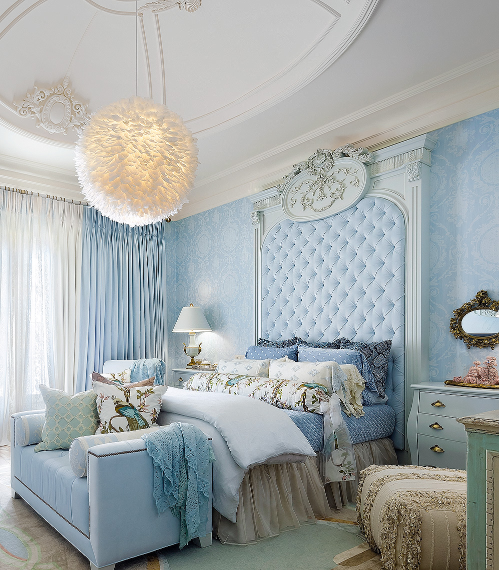 Lori Morris Design  - Blue Luxury Bedroom