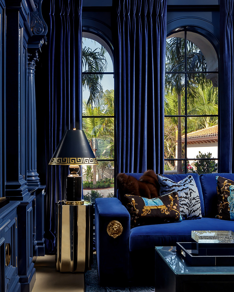 Lori Morris Interior Design - Blue Cigar Lounge