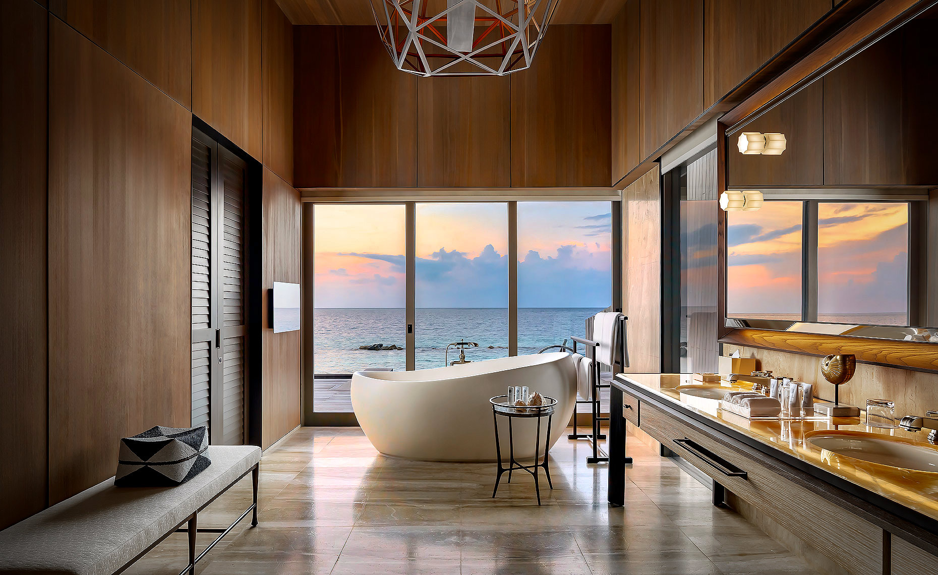 St Regis Maldives JJ Astor Suite bathroom