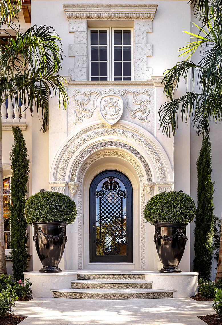 Grand Entrance in a classic Florida home by Lori Morris Design