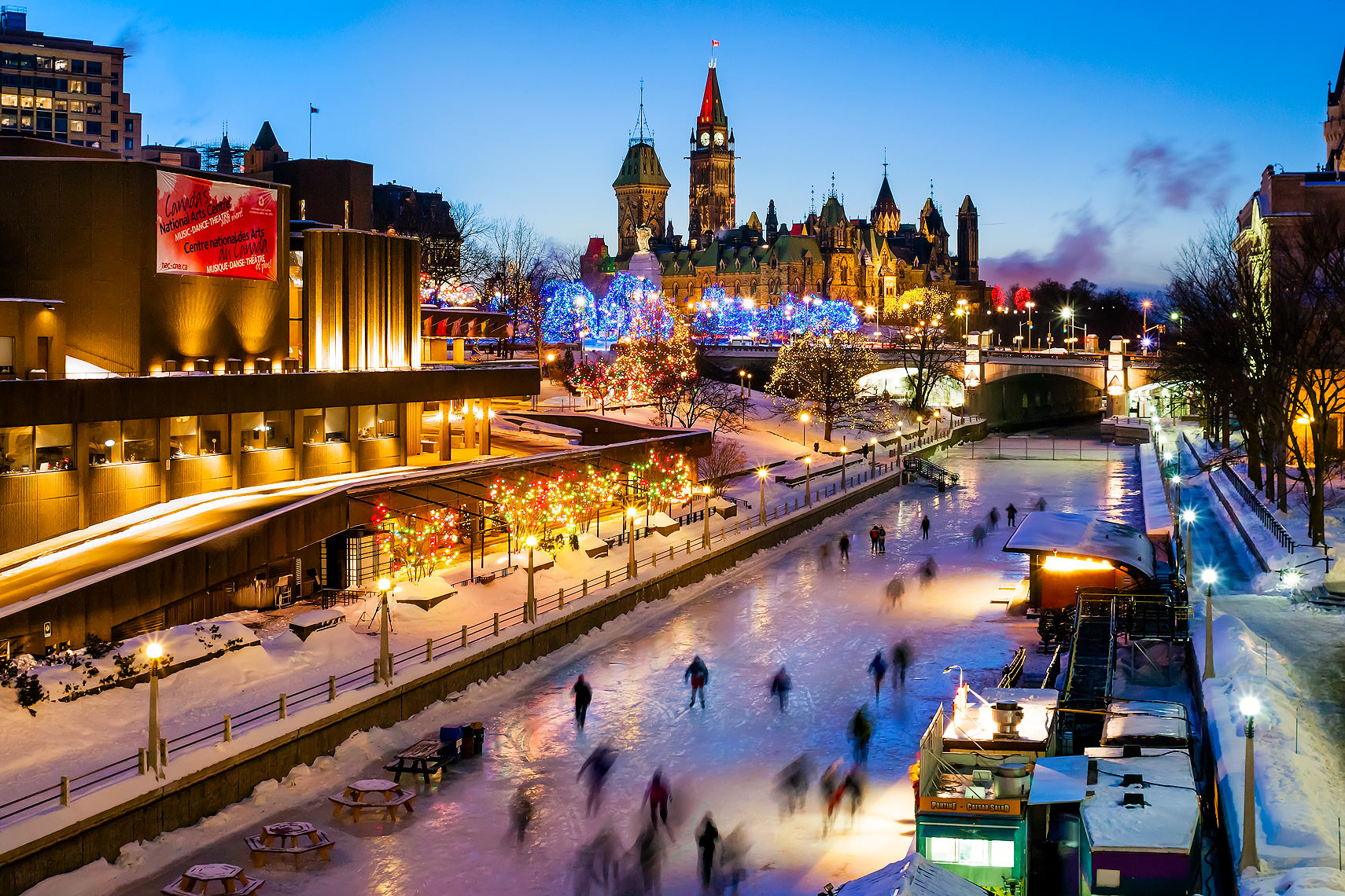 Ottawa, Ontario, Canada - Rideau Canal, winter