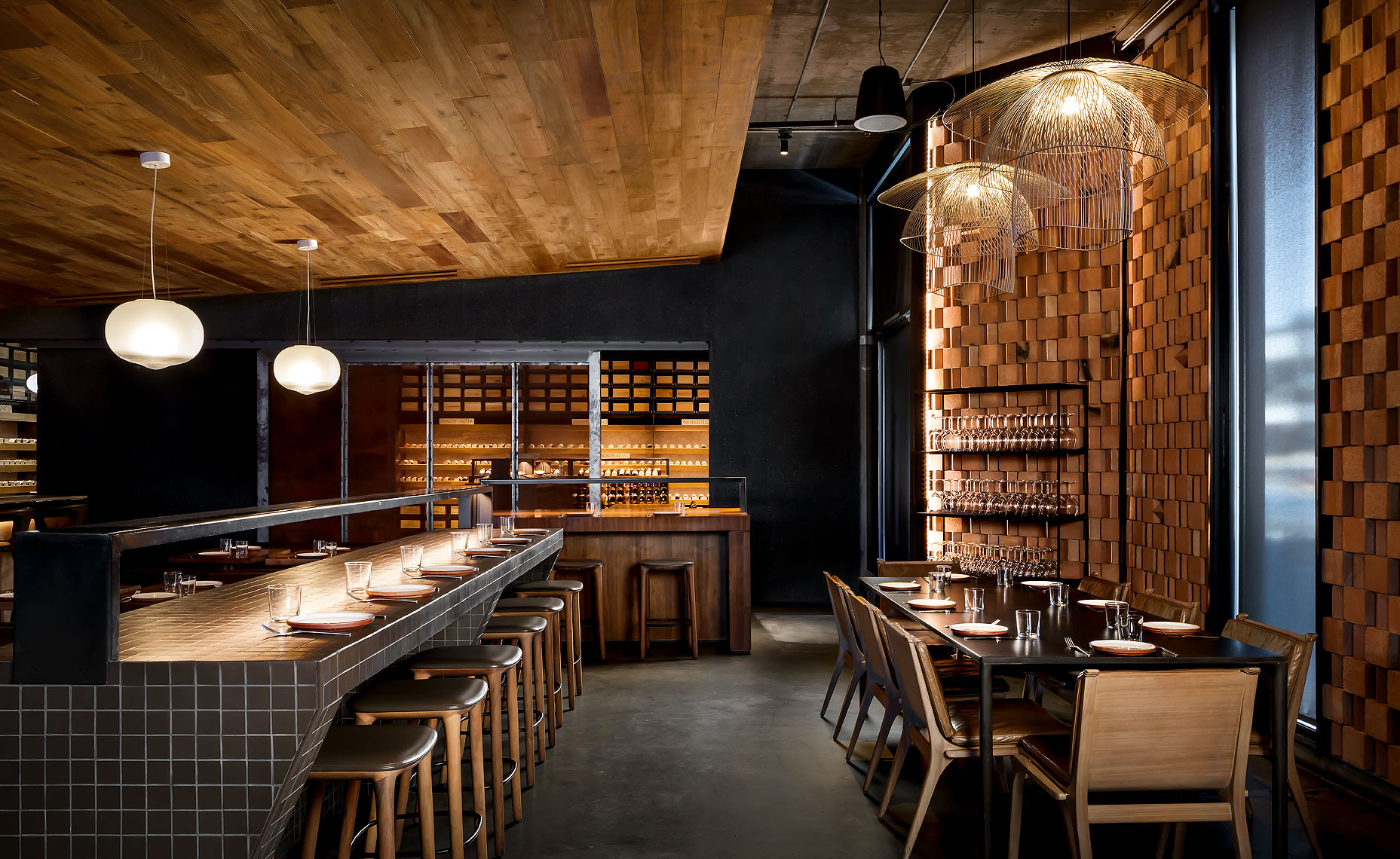 Tesse Restaurant, West Hollywood, Los Angeles - design by Preen