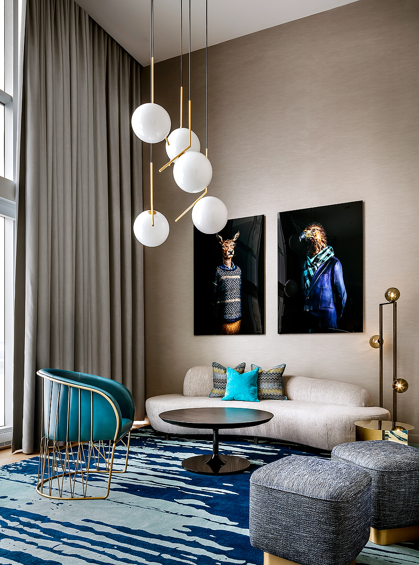 W Hotel Montreal, eWOW Suite Livingroom - Design by Sid Lee Architects